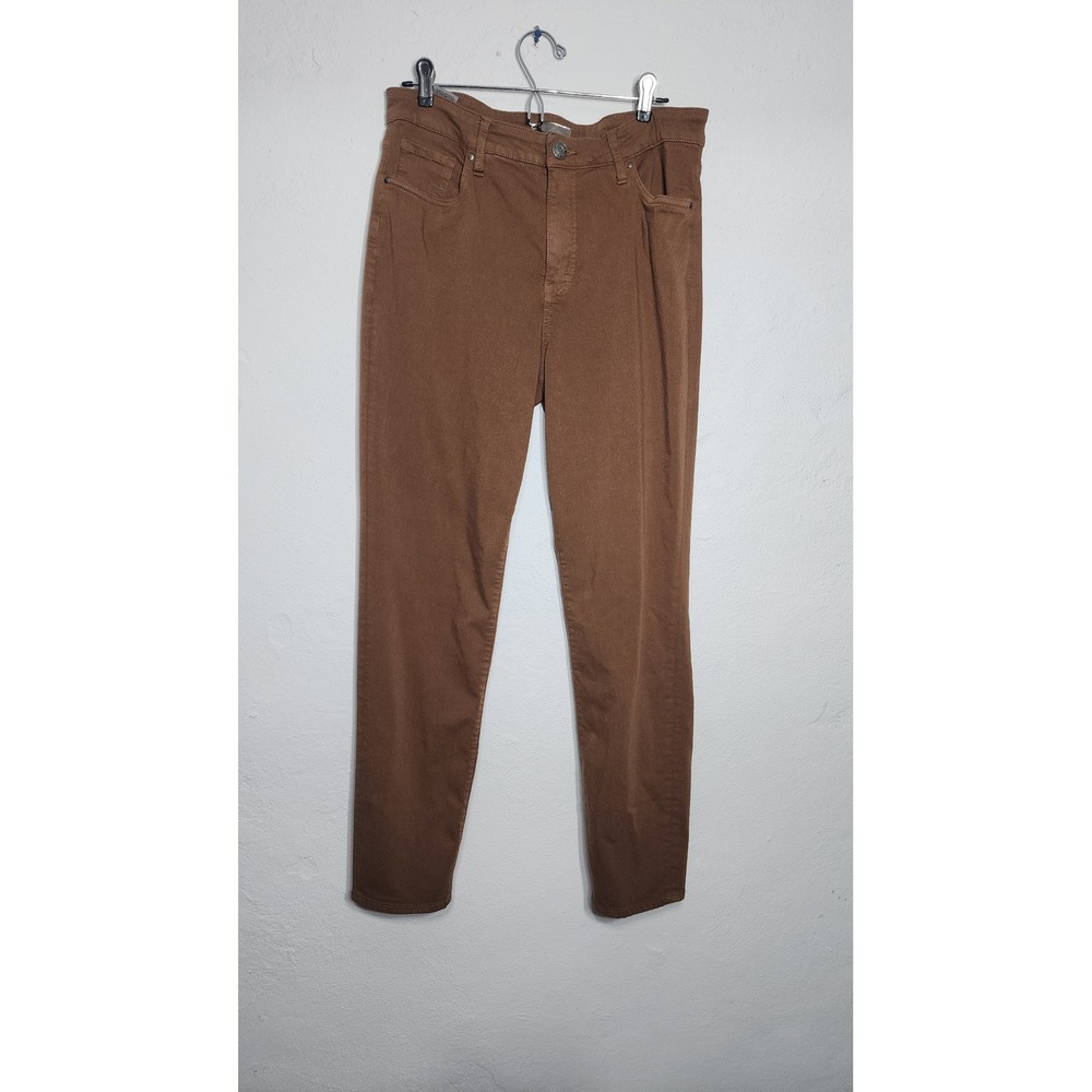 Kut From The‎ Kloth Diana Fab Ab Skinny Pants 14 Brown Cotton Rayon High Rise